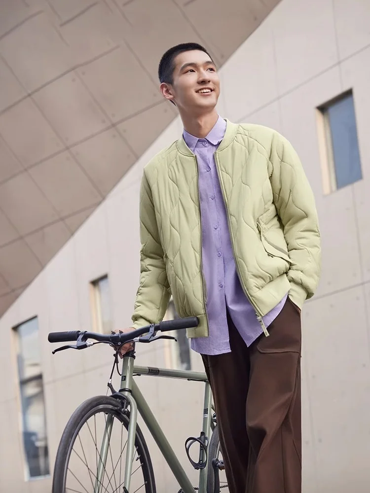 

Мужская зимняя куртка Banana Le с воротником-стойкой CL8923: теплая, свободная, из хлопка, легкая, из нейлоновой ткани