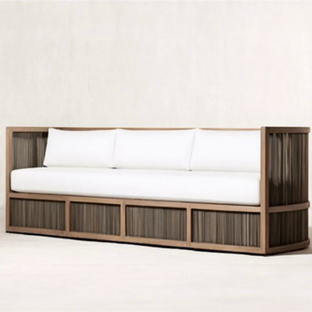 2026 Sigma New Design Teak Solid Wood Rope Durable Outdoor Furniture Comfortable Modern Farmhouse  Garden Sets
