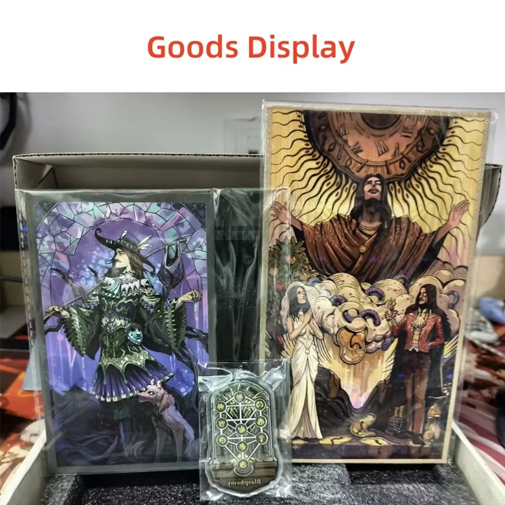 anime-original-lord-of-mysteries-goods-klein's-portable-tarot-deck-a-set-of-22-cards-keychain-postcard-etc-complete-set-toy-gift
