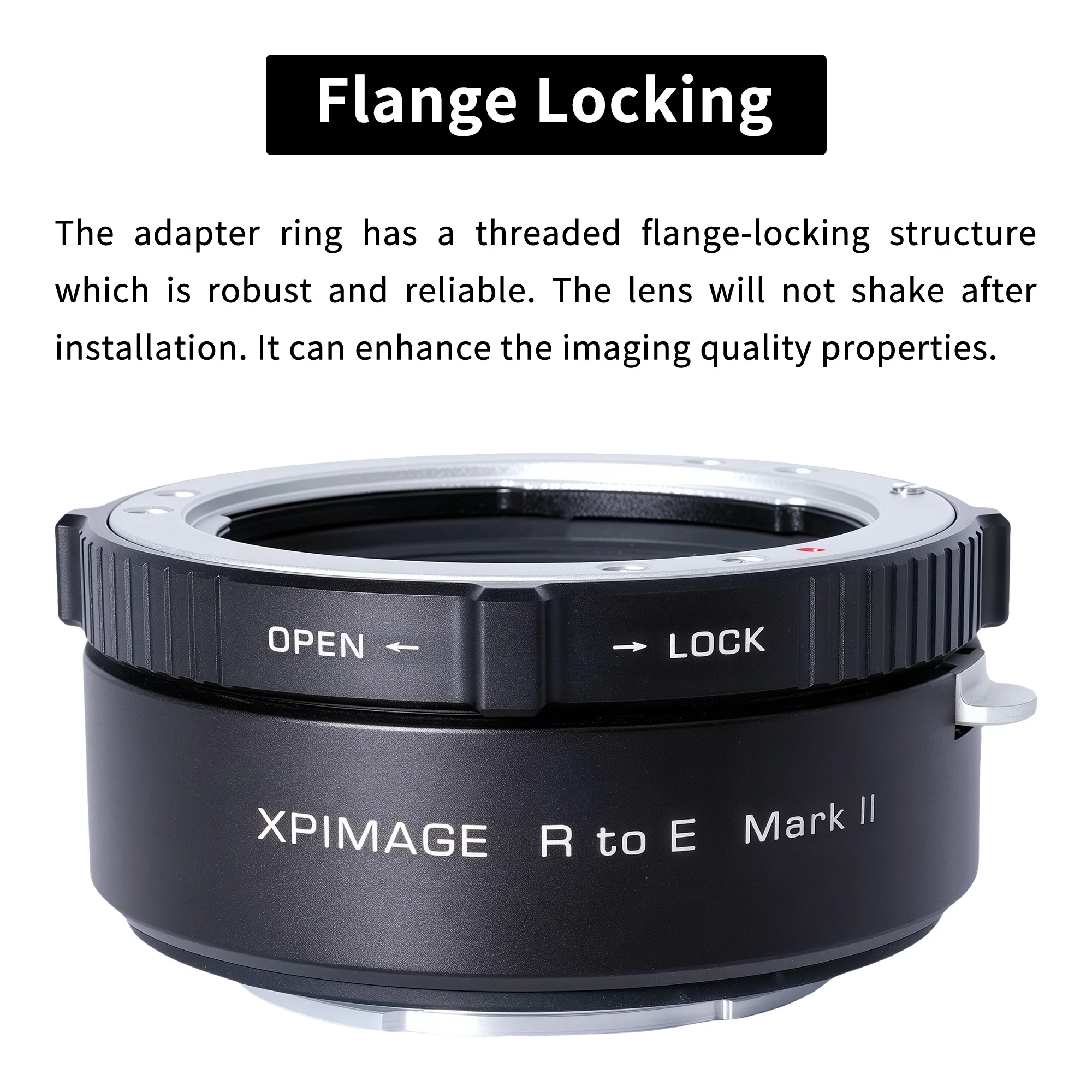 XPIMAGE R to E Lens Mount Adapter Ring Compatible with Leica R Lenses to Sony E System Cameras A7M3 A7M4 A6700