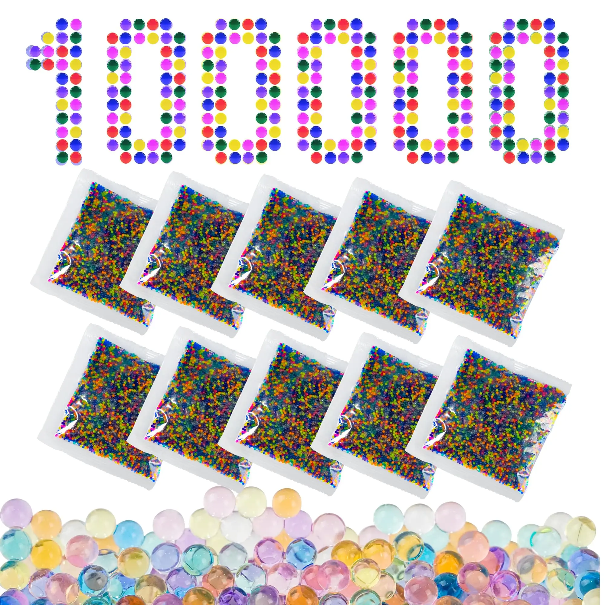 Gel Ball Gun Ammo - Non-Toxic Water Beads for Kids Splatter Ball Gun 7-8 mm Splatter Ball, Blasters Bullets Water Gel Beads