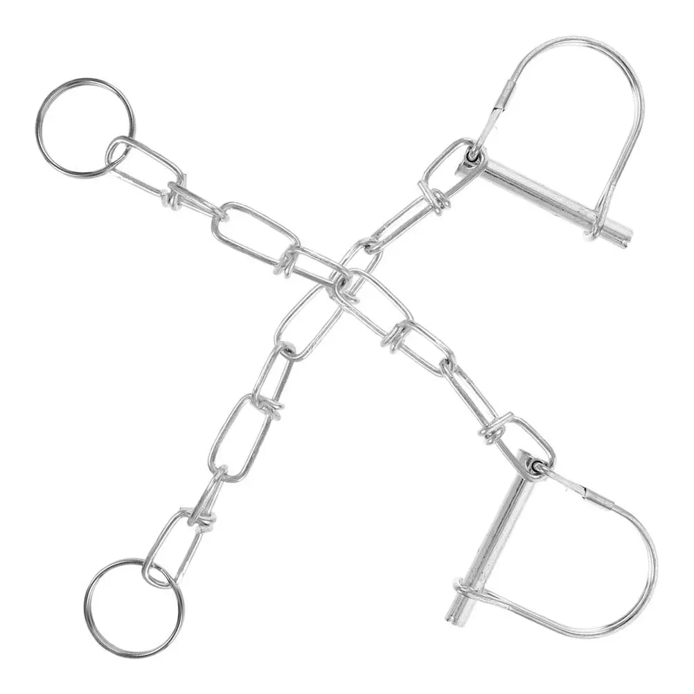 

2Pcs Trailer Connector Safety Pin Set Galvanized Heavy Duty Secure Trailer Ball Cover Lock Hitch Pin Clip Reliable Towing Parts