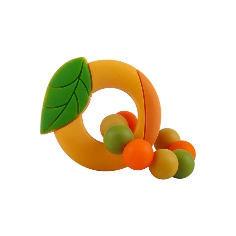 J15U Baby Fruit Silicone Teether Beads Bracelet BPA Chewing Nursing Teething Toy