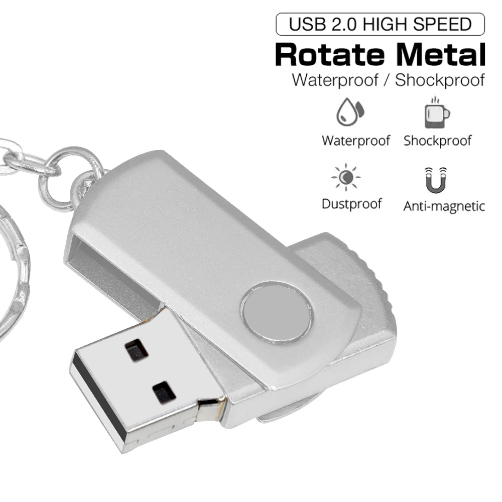 USB 2.0 قرص فلاش صغير معدن القلم محرك 128GB حلقة رئيسية بندريف USB ذاكرة فلاش عصا بطاقة الذاكرة 8GB 16GB 32GB 64GB بندريف