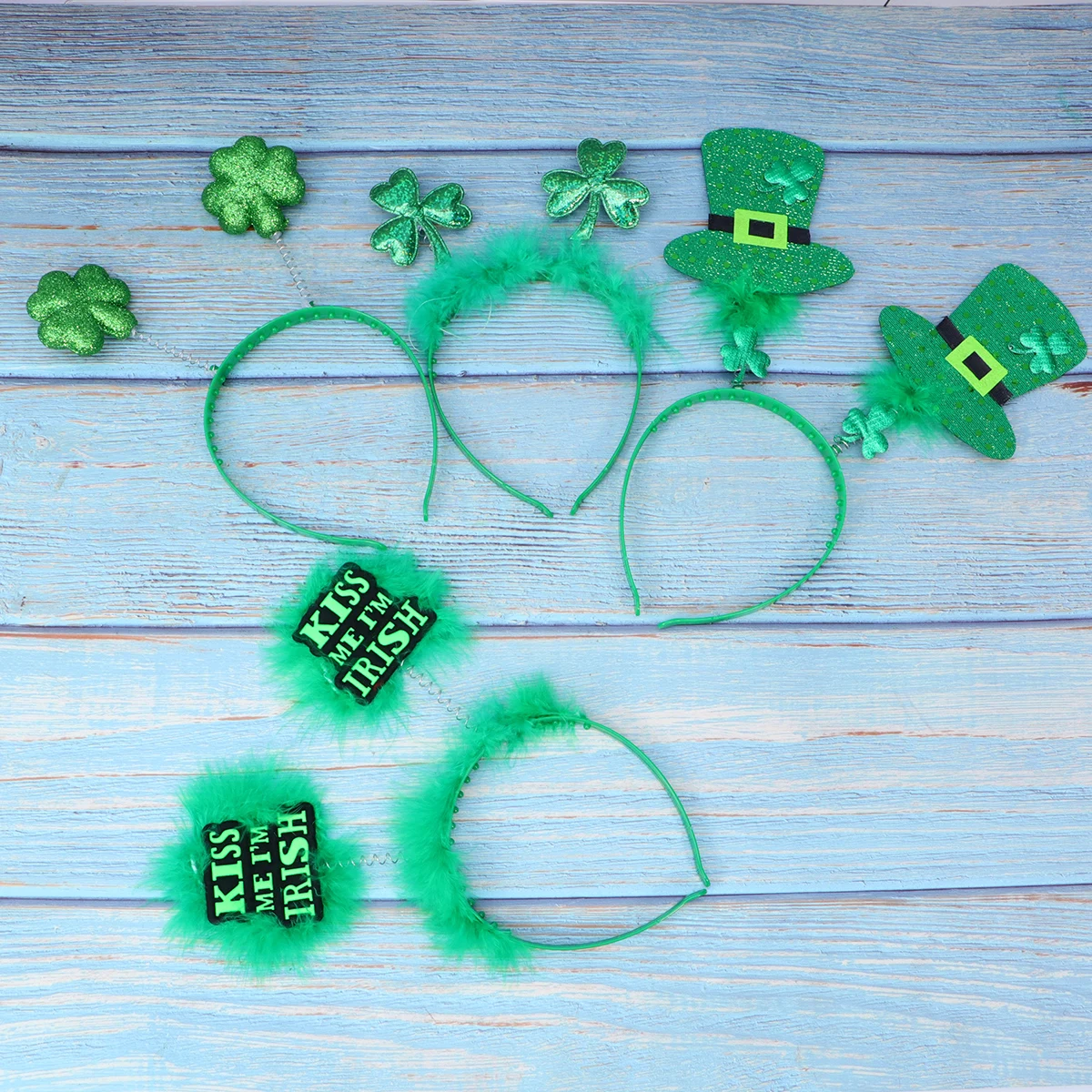 

4pcs St. Patrick'S Day Headband Durable Creative Decorative Hair Hoop Party Supplies Chic Hair Accessories Festival Lovely