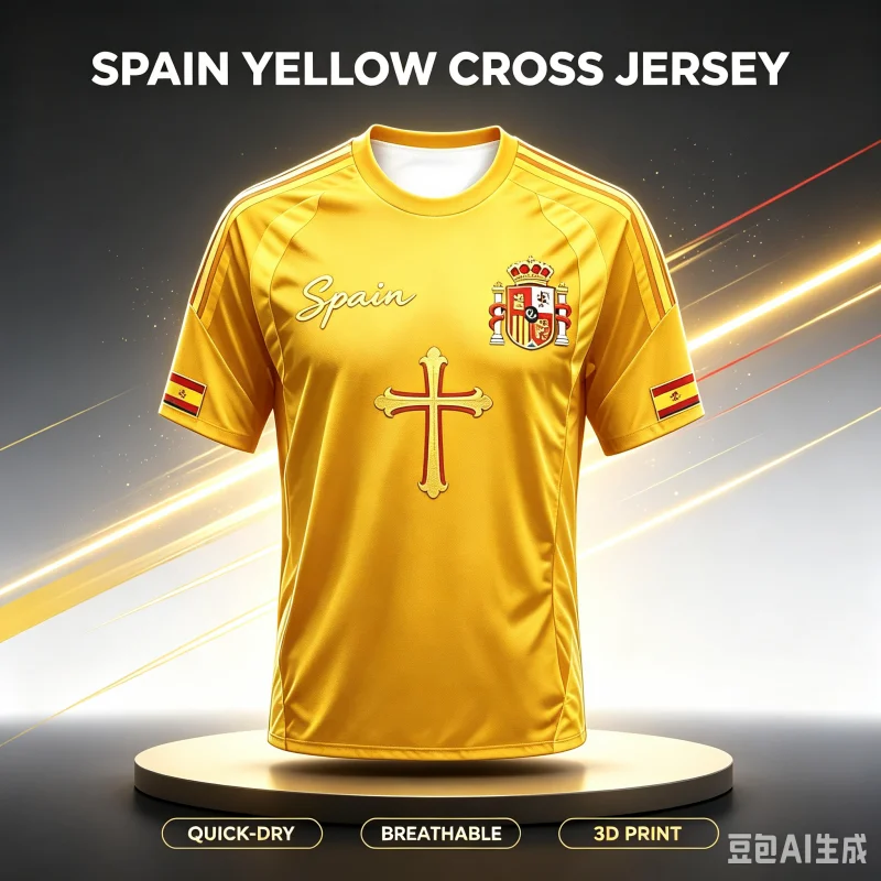 26-27 New Fan Customized Casual Sports Fast Drying Breathable Spanish 3D Printed T-shirt for Family and Children's Wear