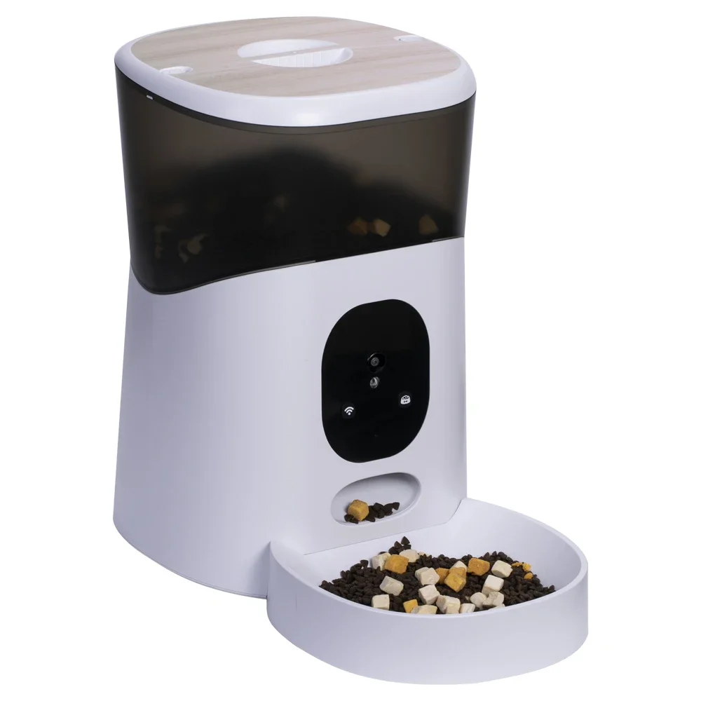 2022 automatic microchip pet feeder real-time surveillance 5L capacity WiFi apps smart life intelligent  auto