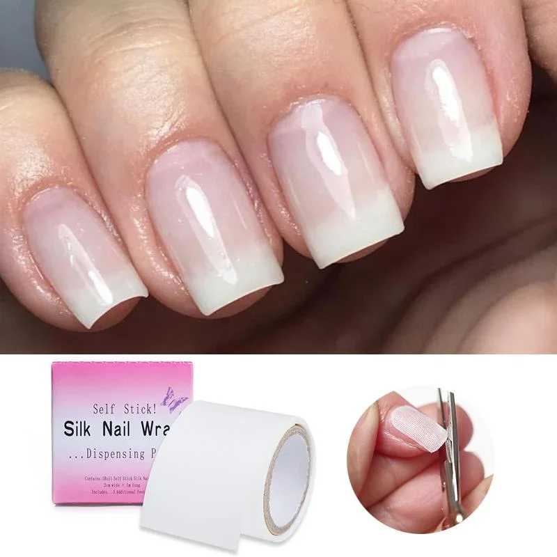 Nail Wrapping Repair Nail Fiberglass Silk UV Gel Building Fiber French Manicure Tools Nail Shape Manicure Tools