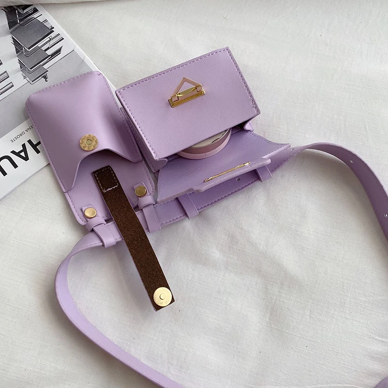 2023 neue 2Pcs Taille Taschen für Frauen Hohe Qualität PU Brust Tasche Designer Bodypack Nette Taille Pack Luxus Geldbörse umhängetasche – Detail 14