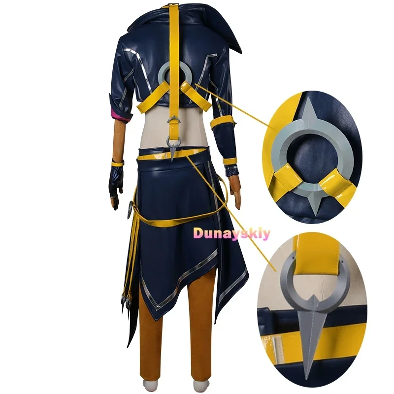 Game LOL Heartsteel Cosplay Kayn Costume Eyepatch Wig Custom Uniforms Men Women Carnival Halloween Party Outfits Synthetic Hair