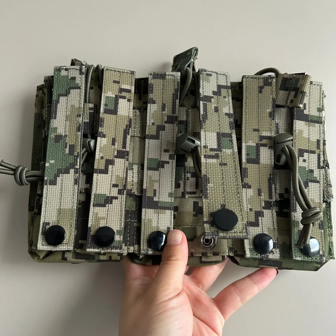 Detachable Anti Infrared Fabric Mexican Camouflage Double Triple Magazine Bag Tactical Waist Seal Pouch