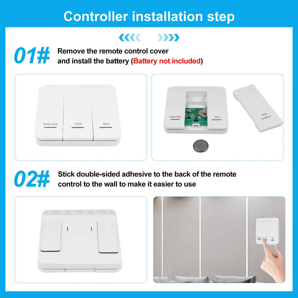 24V 2835 LED Strip Light Power Kit Wall Switch Control 5m 10m Flowing Running Horse Race Lamp Flex Tape 120LED/m 0.5m Home Decor