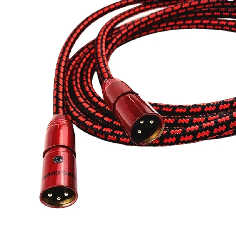 Imagem -06 - Adaptador de Áudio Hifi para Faça Você Mesmo Macho e Fêmea Plug Equilibrado Cabo Conector King Cobra 3pin Xlr