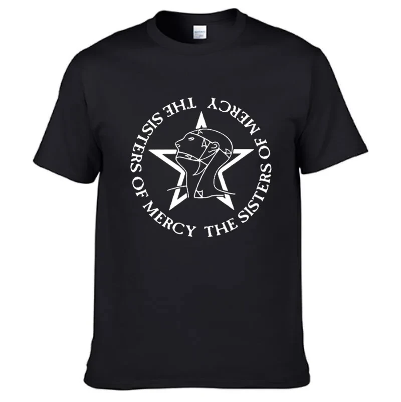 De Zussen Van Genade T-Shirt Mannen En Vrouwen Tee Post Punk Gothic Rock Band T Shirts Katoenen Tops Tees 64241