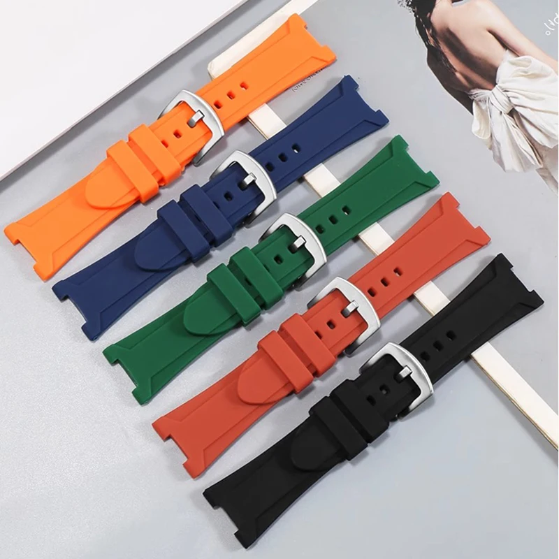 Per Casio cinturino orologio RRG240 PRG-240 PRG-130Y/T PRW-1500 cinturino in gomma siliconica impermeabile accessori per orologi