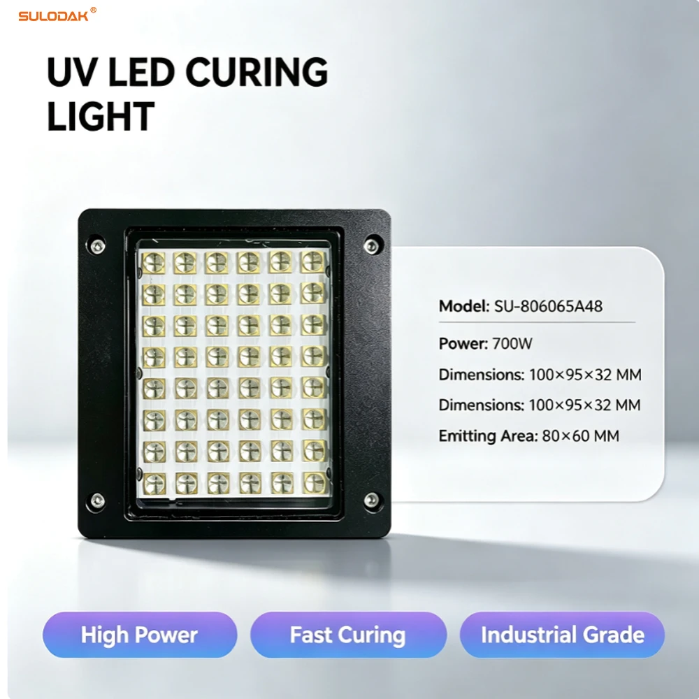 700W LED UV Curing Lamp For Konica 512 1024 Ricoh G5 G6 UV Inkjet Code Screen Printing Label Roll To Roll UV Ink Dry