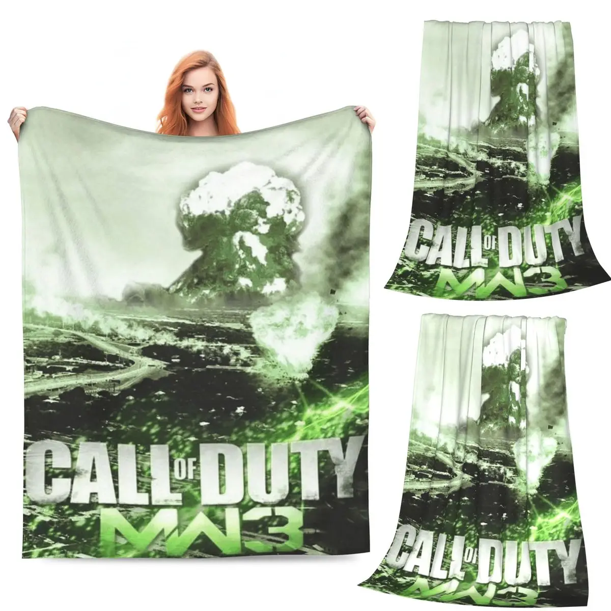 

Game Code Call Of Duty Blanket Fleece Sofa Throw Blanket Portable for Home Bedroom Travel Throws Bedspread Quilt