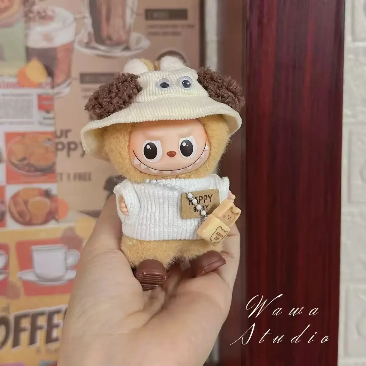 

Labubu4.0 Heart Code Комплект детской одежды Детская одежда, Labubu четвертого поколения Милый комплект из трех предметов, Высокая красота