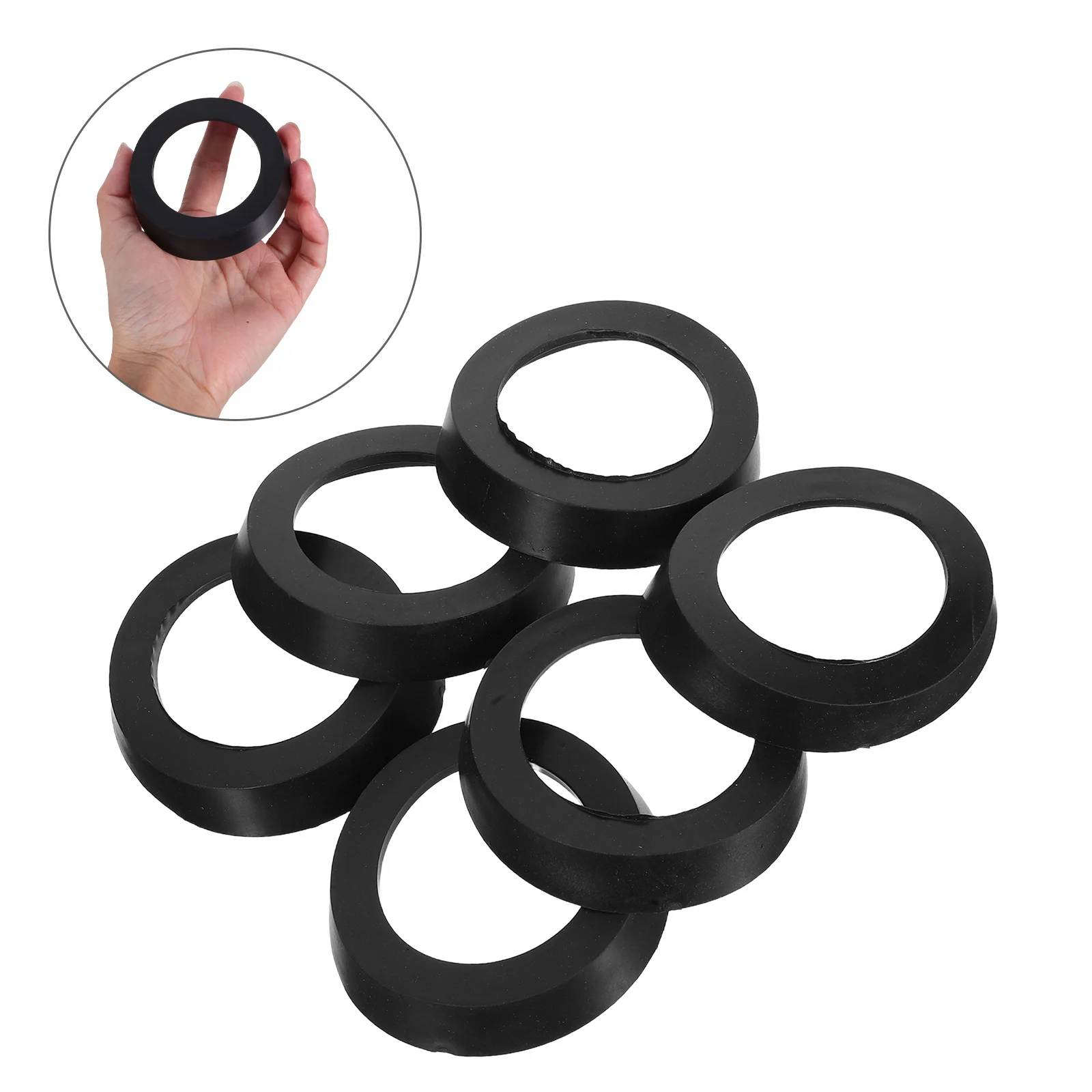

6Pcs Pitcher Pump Rubber Seal Cups Manual Water Hand Pump Replacement Leakproof Outdoor Agricultural Accessories