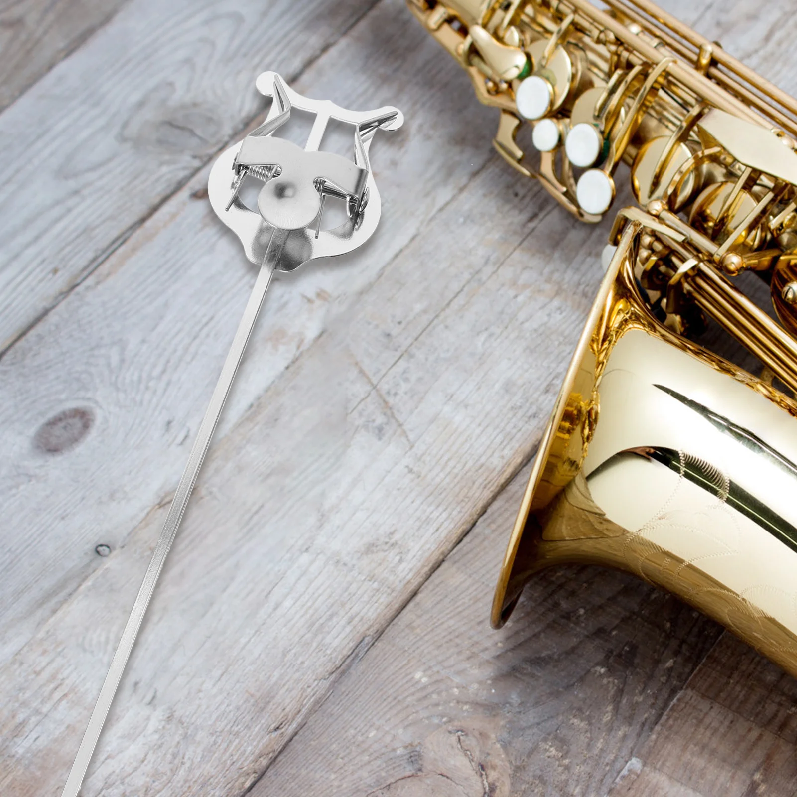 

Portable Sheet Clip Trumpet Lyre Metal Music Stand Lightweight Flip Folder For Marching Band Instrument Accessory
