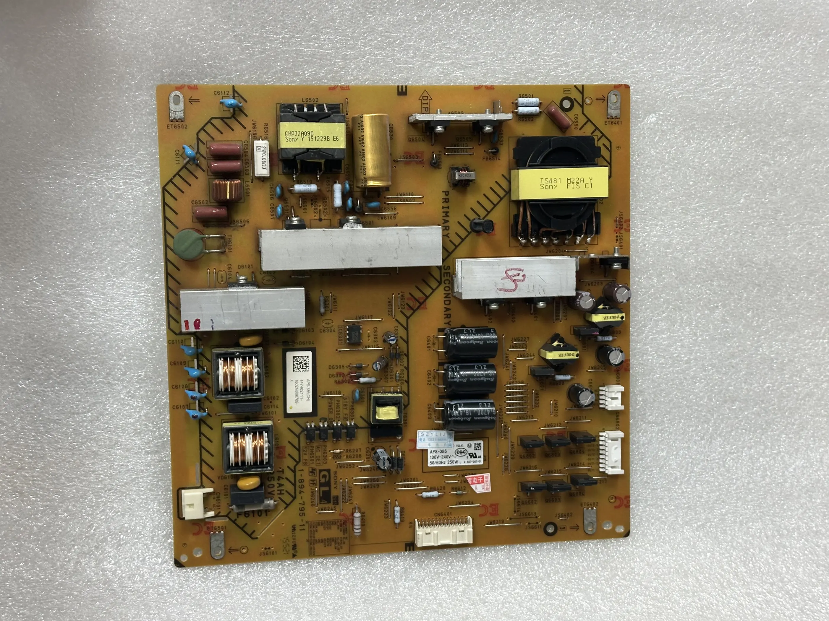 

SZYLIJ power board for KD-43X8305C 1-894-795-11 4-567-067-01 147462111 APS-386 (CH)