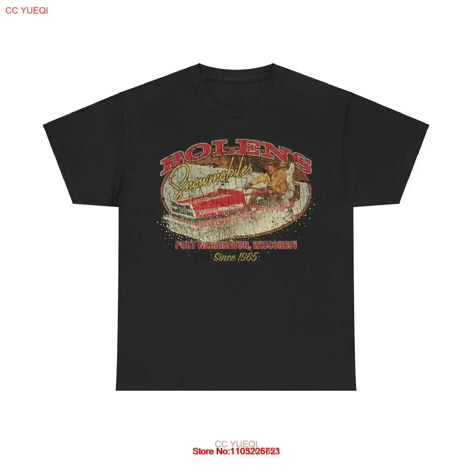 

Bolens Snowmobiles 1965 Магазин Ностальгическая футболка в стиле ретро, винтажная потертая слегка повседневная дизайнерская одежда, стильная модная мужская одежда