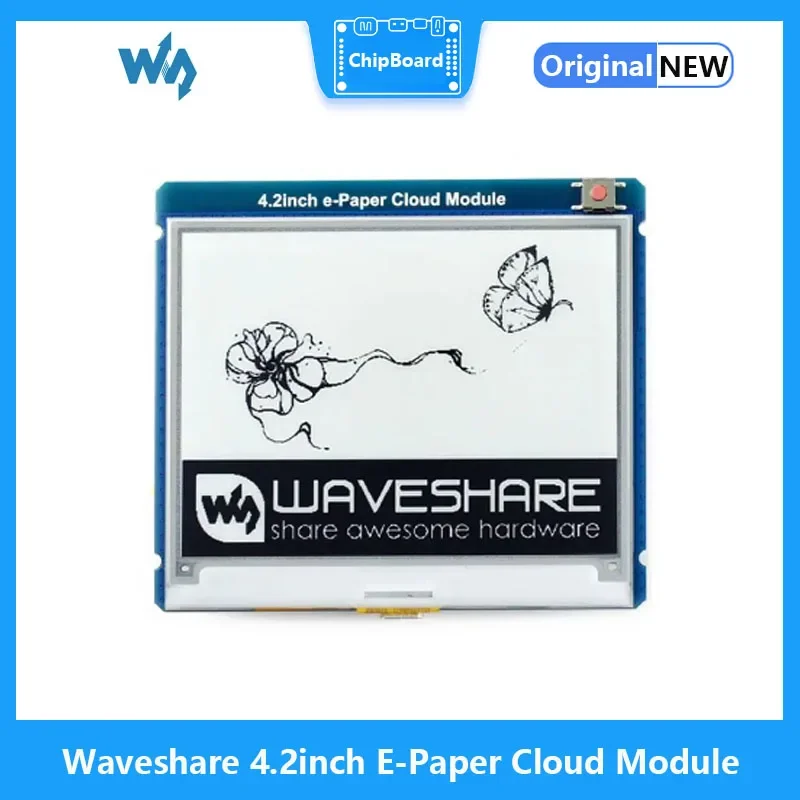 

Waveshare 4.2inch E-Paper Cloud Module, 400×300, WiFi Connectivity, Low Power Consumption