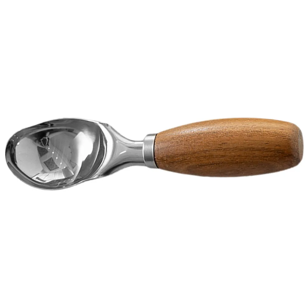 

Ice Cream Scoop 304 Stainless Steel Wood Handle Smooth Surface Melon Ball Maker Watermelon Spoon Multifunctional Kitchen Tool