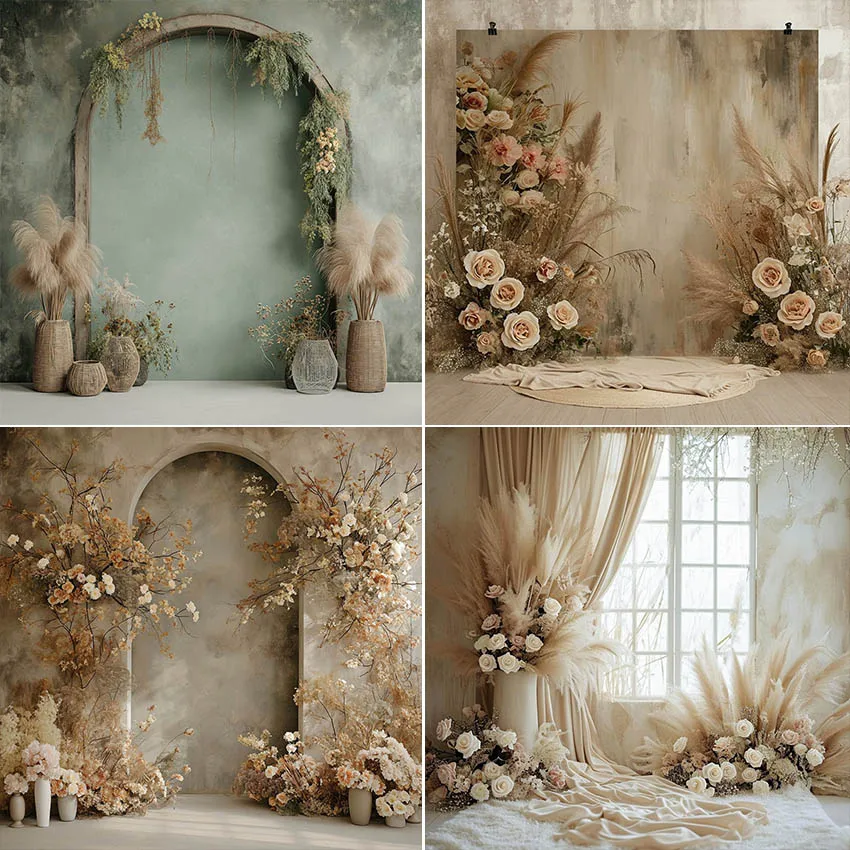 

Mehofond Photography Background Boho Room Arch Wall Floral Adult Birthday Wedding Maternity Portrait Decor Backdrop Photo Studio