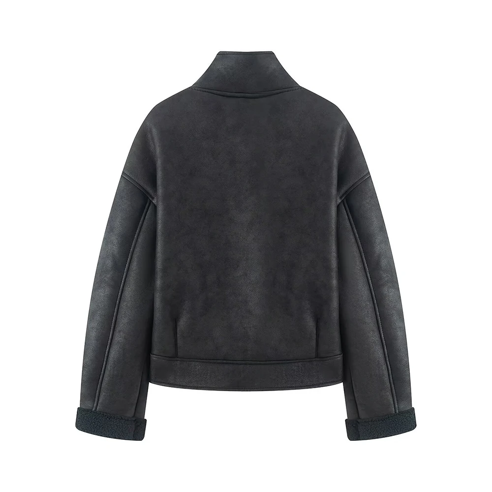 DEEABAE خريف موضة جديدة سترة نسائية غير رسمية على الوجهين متعددة الاستخدامات أنيقة على الطراز الأوروبي ملابس نسائية