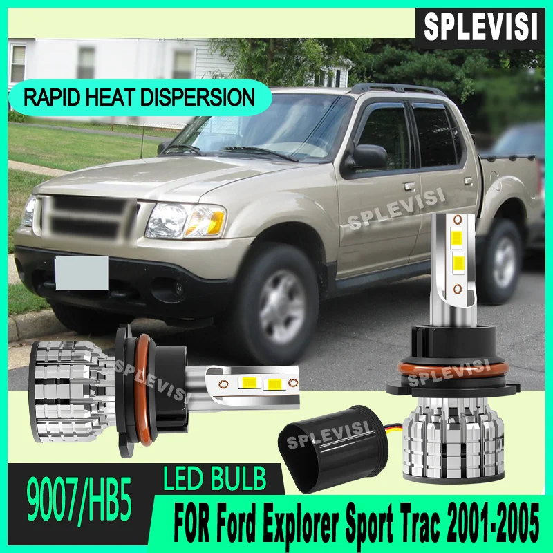

350% Brighter Than Halogen for Safer Night Driving 9007/HB5 LED Headlight For Ford Explorer Sport Trac 2001 2002 2003 2004 2005