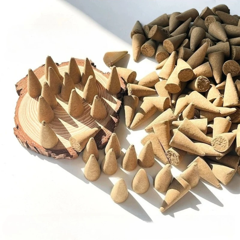 20/50 قطعة مخاريط البخور بنكهة بالو سانتو وايت سيج، مناسبة للمنزل واليوجا والتأمل