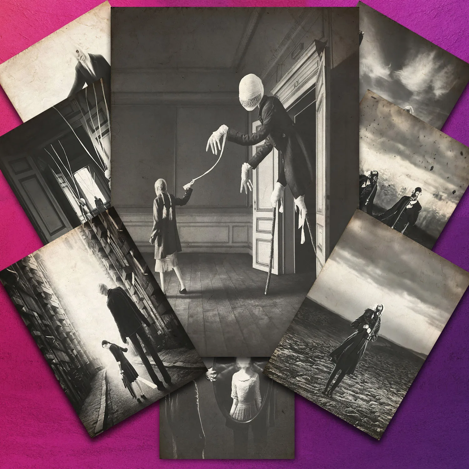 الطاعون دكتور سيدة وحش مجهولي الهوية ، ملصق وطباعة وثنية عتيقة ، ديكور فني جداري للسحر القوطي ميستريو