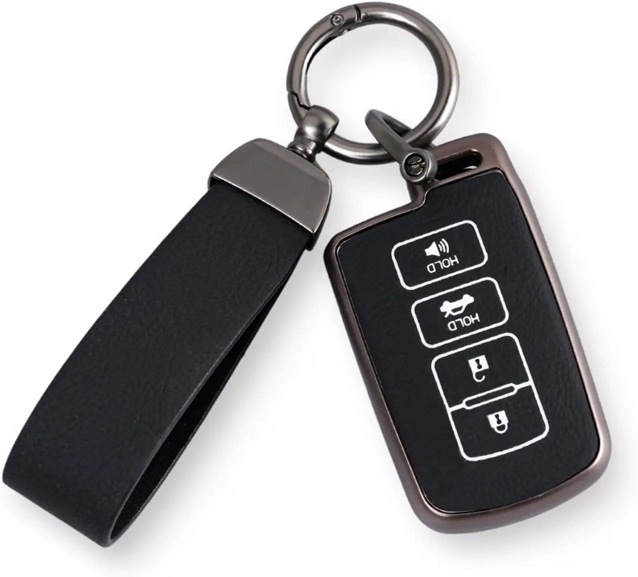 

Key Fob Cover, Car Key Case Shell Protector Compatible with 2011-2019 Toyota Avalon Camry Corolla RAV4 Highlander Sequoia