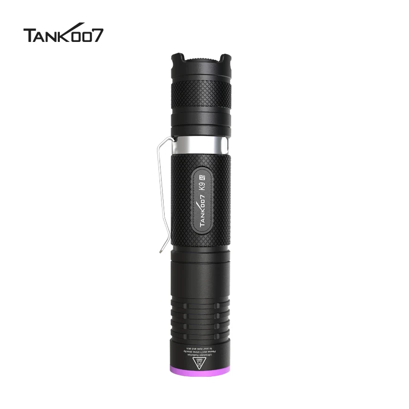 TANK007 Rechargeable Ultraviolet Flashlight USB Charging Blacklight Torch UV for Carpet Stains/Pet Urine Detection, Outdoor Use