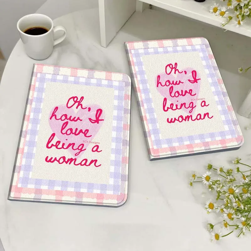 

Cartoon Heart Love Woman For Honor MediaPad MatePad 6 7 X8 M5 M6 V6 V7 T5 T10 T10s 10 11 SE C5e X8a Pro Lite Tablet Case