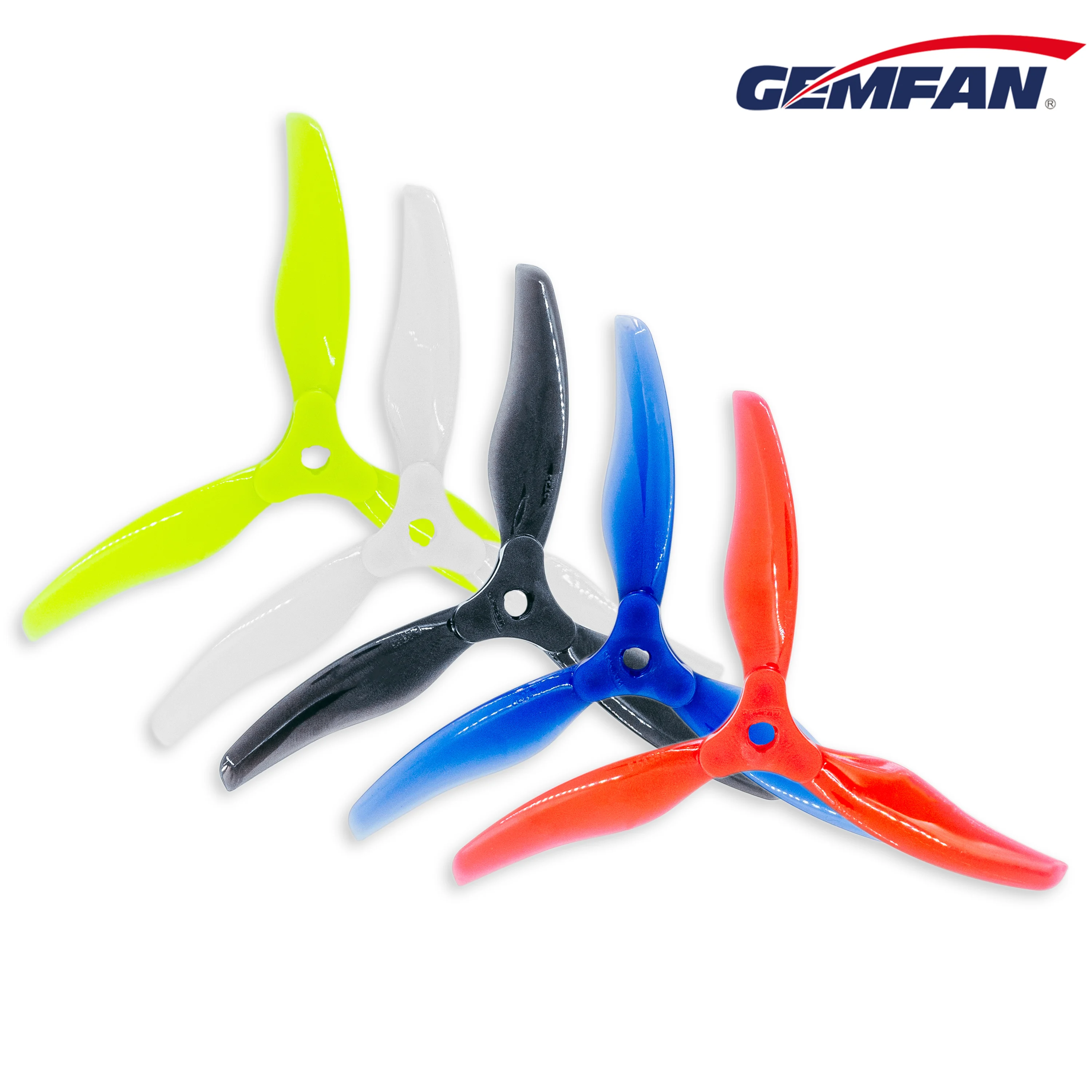 Hélice pliante 5135 Gemfan, hélice FPV de 5 pouces, 2 pales, 3 pales, pour drone RC, course Freestyle, 6 paires/12 pièces