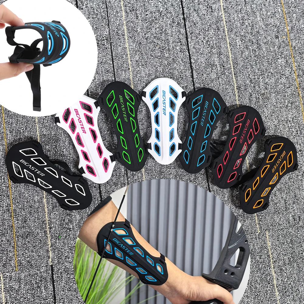 

Archery Silicone Arm Guard Solf 7 Color For Recurve Traditional Bow Longbow Hunting Training Target Arm Protector Armguard