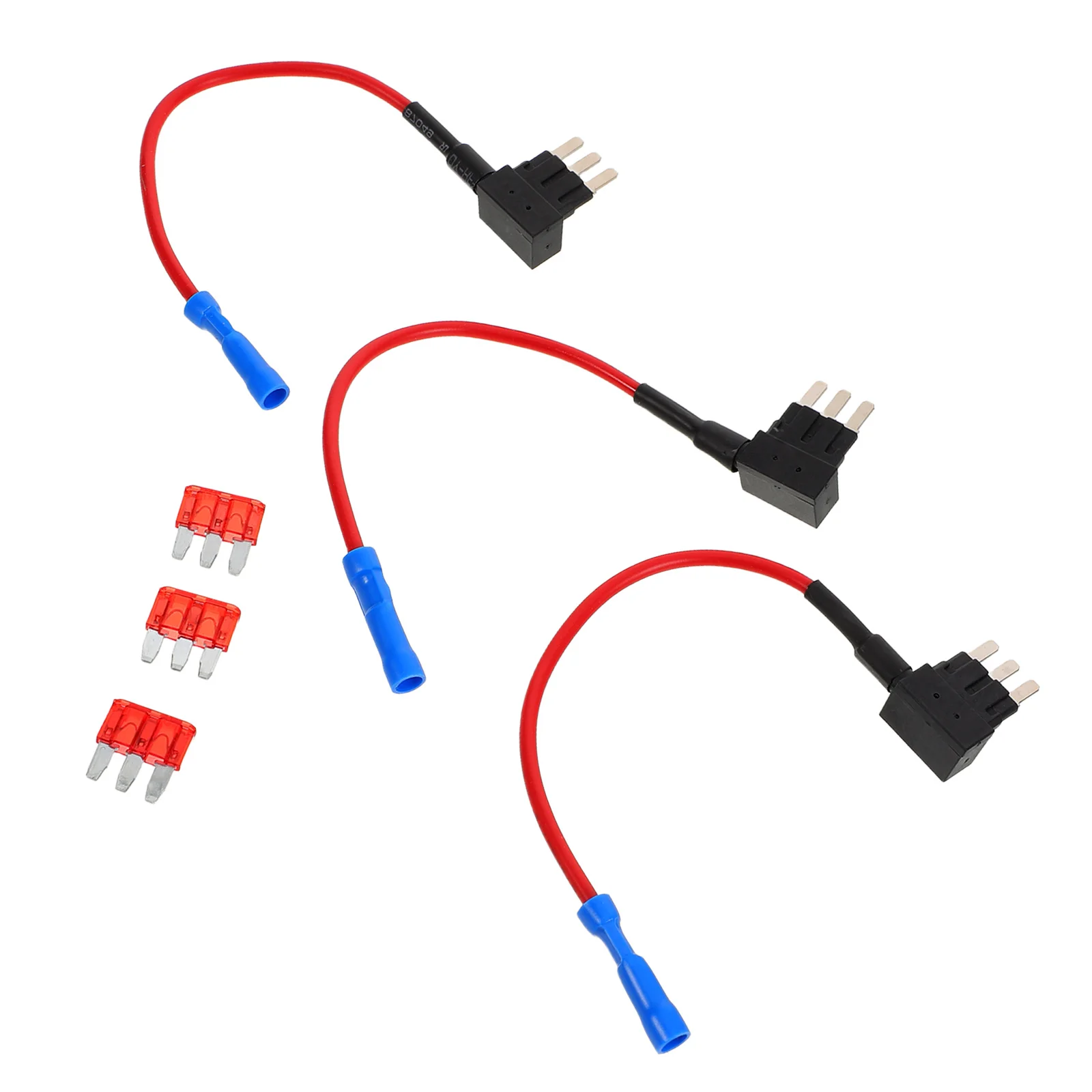 

3Pcs Car Fuse Adapter Automotive Replacement Mini Fuse Tap Kit Stable Power Extraction for Auto Electrical System