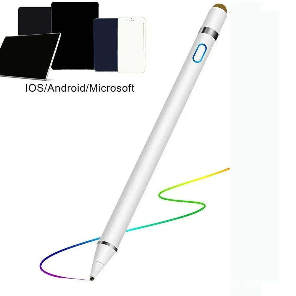 Universal Stylus Pen Anti-fingerprints Soft Nib Capacitive ABS Stylus Pen Durable Smooth for Touch Screen Smartphones Tablets