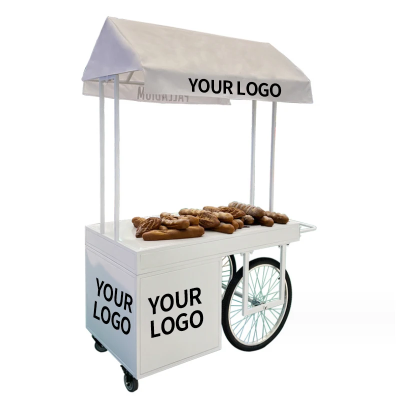 

Movable Promotional Vehicle Entrepreneurial Stall Small Trolley Outdoor Vendor Drinks Snacks Promotional Fast Food Truck