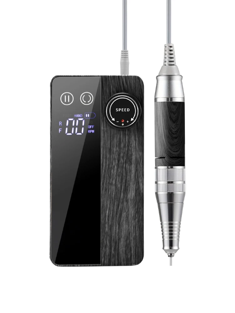 New Professional Brushless Portable Electric Nail Drill Machine 35000rpm Rechargeable Custom Brushless Nail Art Drill Machine