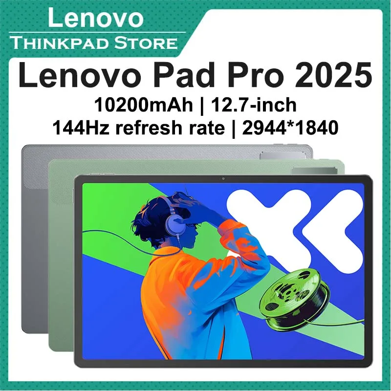 New Lenovo Xiaoxin Pad Pro 12.7 2nd 2025 Tablet Dimensity 8300 2.9k Resolution 144Hz Refresh Rate WIFI 10200mAh WIFI Android