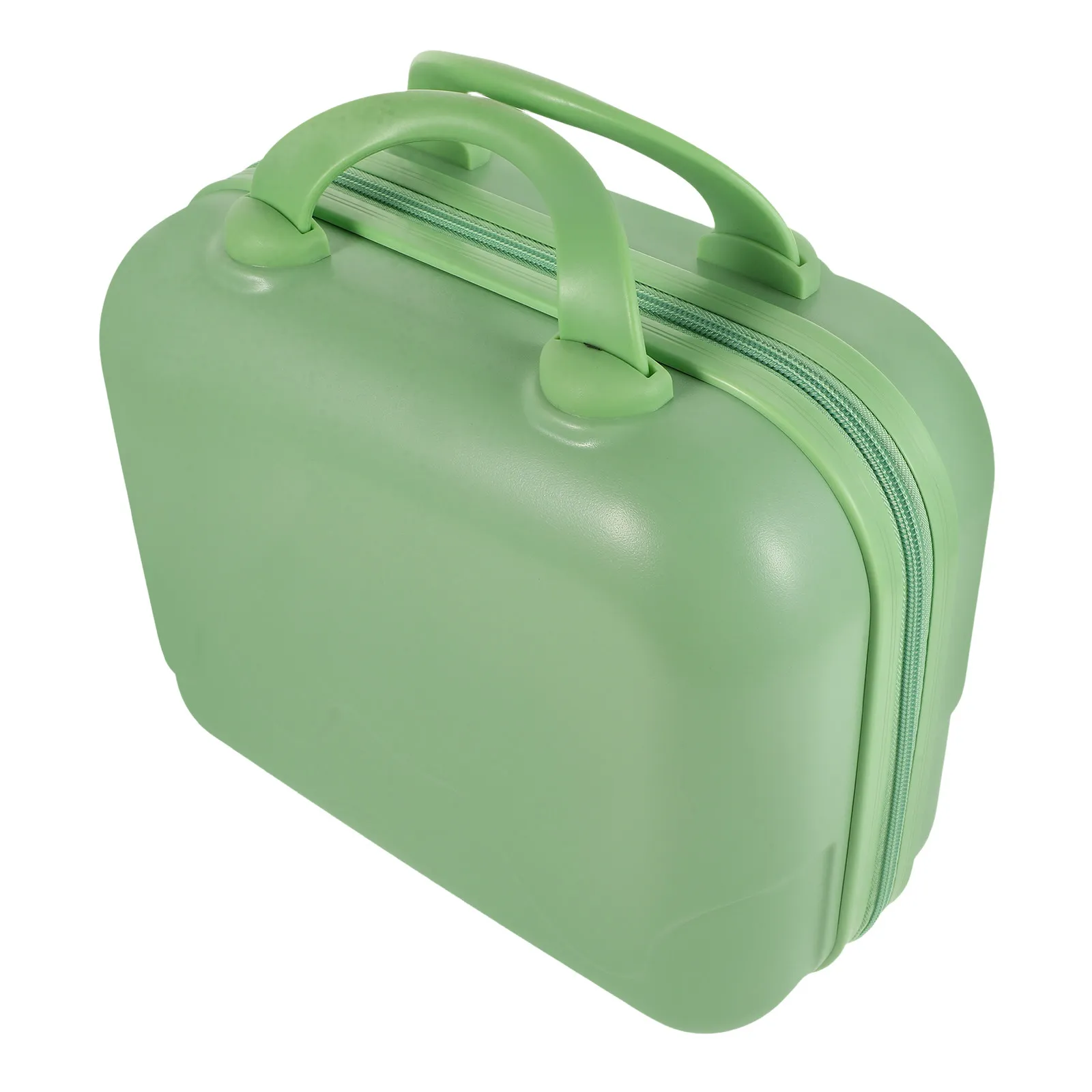 

Light Green Travel Makeup Bag Hard Shell Case Portable Organizer Elastic Strap Vanity Suitcase for Women