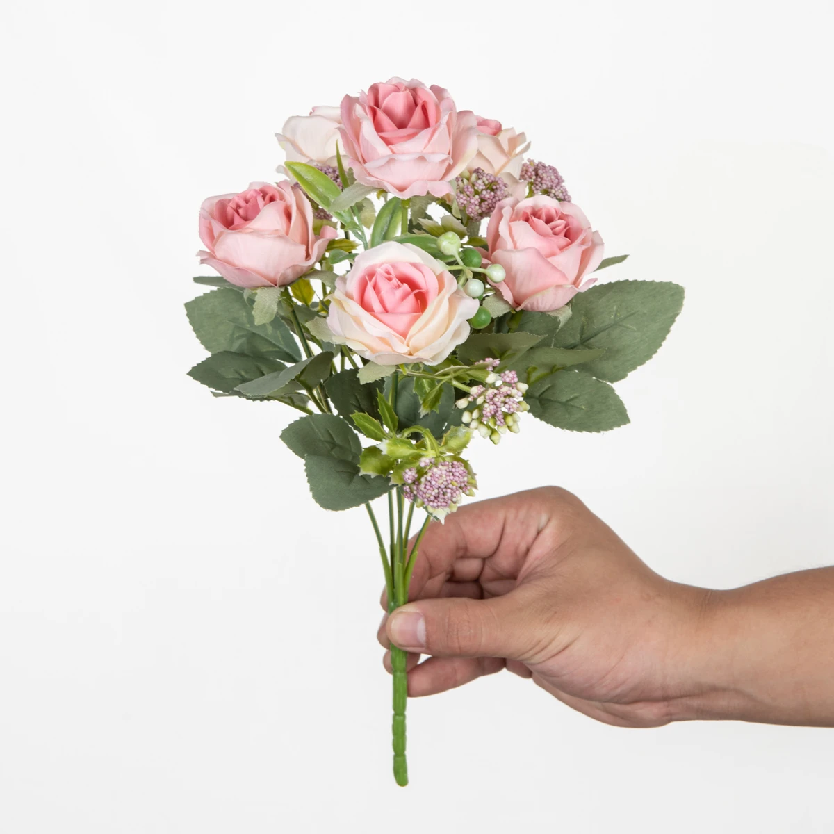 

1 pc Artificial Flowers Silk Rose Bouquet Garden Home Room Table Wedding Bridal Bouquet Yard Outdoor Decora Diy Gifts Hot Sales
