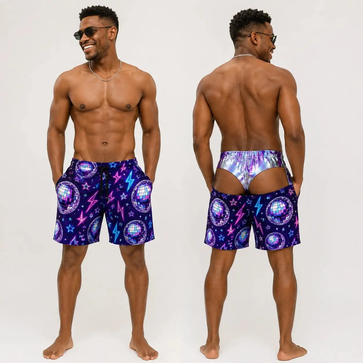 Latest Funny Men's Beach Shorts Custom Faux Underwear Swimsuit Bag Single Party Birthday Joke Gift