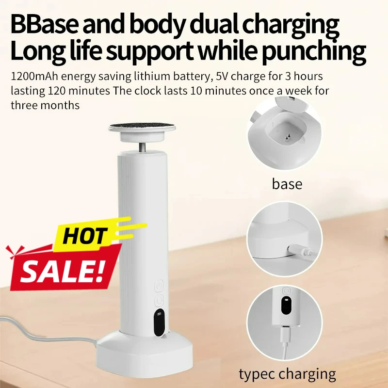 

Cordless Electric Foot Callus Remover for Feet 6 Speeds with Replaceable Sandpaper Pads Portable Dead Skin Remover for Women Men