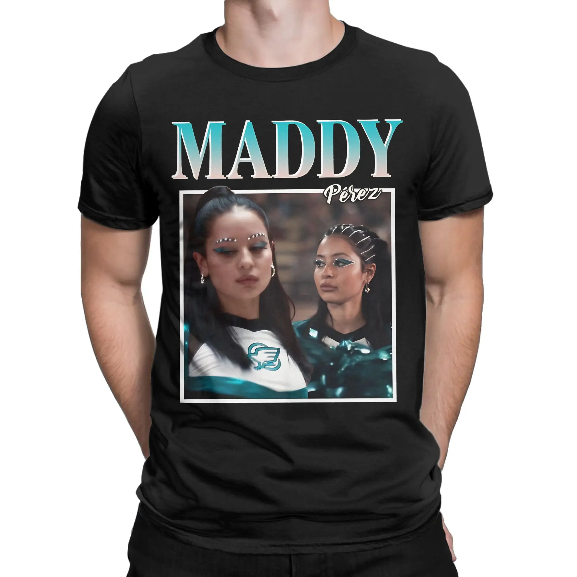Camiseta Harajuku de verano Maddy, camisetas novedosas Euphorias, camiseta 100% de algodón para hombre, camisetas retro de manga corta Y2K