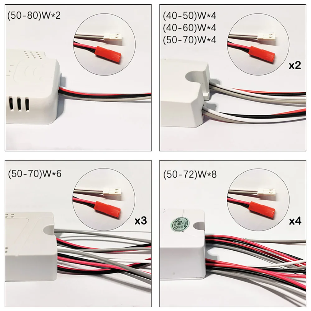 240mA Driver LED a corrente costante trasformatore di illuminazione AC220V 50-80W * 2 40-60W * 4 50-70W * 6 50-72W * 8 alimentatore per plafoniera