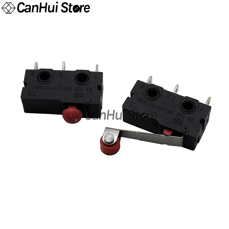 10szt 5A 125V250V KW12 Wyłącznik krańcowy podróży KW11-3Z-2 Z uchwytem 16mm Przycisk kontaktowy Mikroprzełącznik KW12-N 2Pin/3Pin KW12-A NO/NC — zdjęcie 7